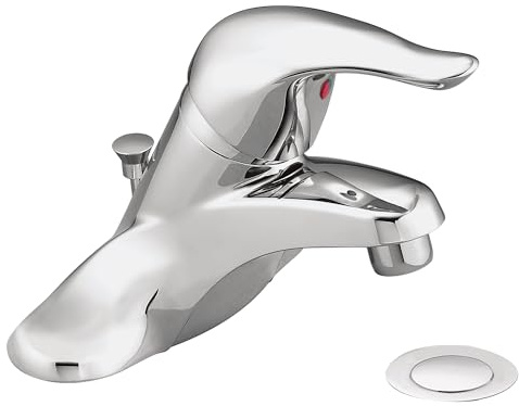 Moen L4625 Chateau One-Handle Low Arc Bathroom Faucet, Chrome