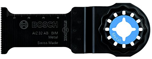 Bosch Professional 1x Bi-Metall Sägeblatt AIZ 32 AB (für ungehärtetes Metall, Breite 32 mm, Zubehör Multifunktionswerkzeug)