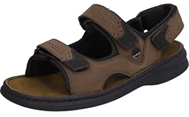 Josef Seibel Franklyn Slingback sandaler för män, Brun Brasil svart, 46 EU