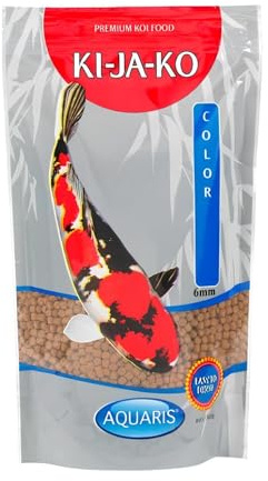 KI-JA-KO Color - Nourriture pour carpes koï 10 kg / 6 mm. Nourriture enrichi en astaxanthine et en Paprika pour Intensifier la Couleur et Soutenir la Pigmentation Naturelle des carpes koï.