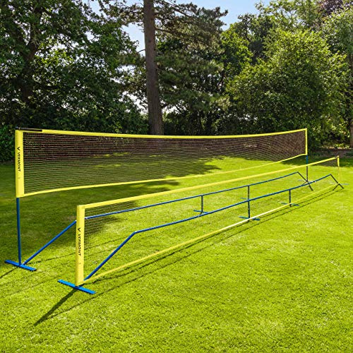 Vermont Procourt Combi Net | Net for Tennis, Badminton, Pickleball & Soccer-Tennis | Portable Badminton Set | Mini Tennis & Badminton Sets for Backyards (30ft Wide)…