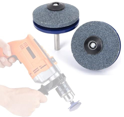 Wing Mola per affilare coltelli e Forbici, Affilatrice Lama per Tagliaerba con Lama Rotante e Vanghe, Zappe, Tagliabordi, ASCE e Altri Attrezzi da Giardinaggio, Ø 50 mm,3pcs