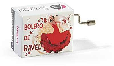 Fuzeau - Serinette Boîte À Musique Bois Avec Manivelle - Joue Boléro De Ravel - Instrument Original Éducatif Pour Enfants Et Adultes - Mécanisme Minutieux Et Résonance Amplifiée - Réf. 78141