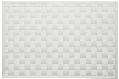 d-c-fix manteles individuales Savannah Bast Blanco - lavables antimanchas plastico PVC - tapetes para mesa salvamanteles bajoplatos mantelitos - 30 cm x 43 cm rectangular
