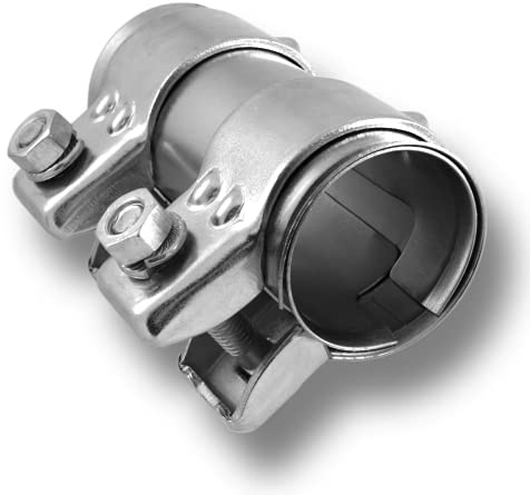Auspuffschelle Rohrverbinder Doppelschelle Auspuff Abgasanlage (Stahl verzinkt, ø 45mm | Länge: 125mm)