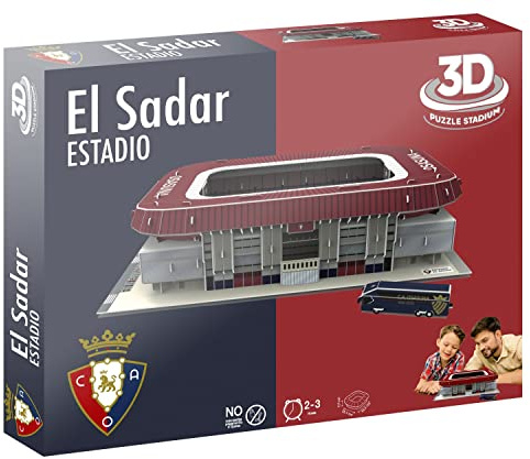 BANDAI Eleven Force 3D-Puzzle, Stadion EL Sadar (C.A Osasuna) (EF14313)
