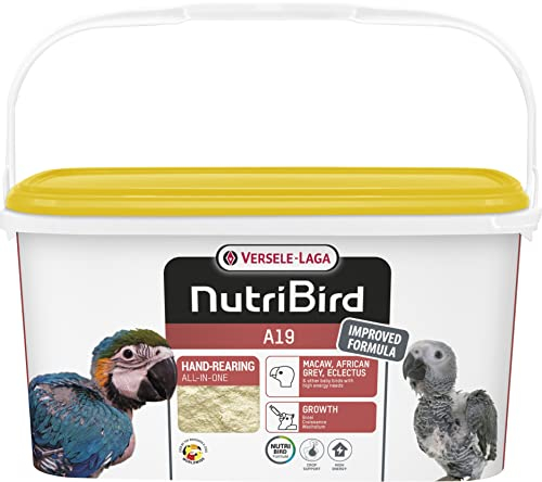 VERSELE-LAGA - NutriBird A19 - Alimento para crías de Loro criadas a Mano - Guacamayos, Grises de Gabón, Electus - Energético - 3kg