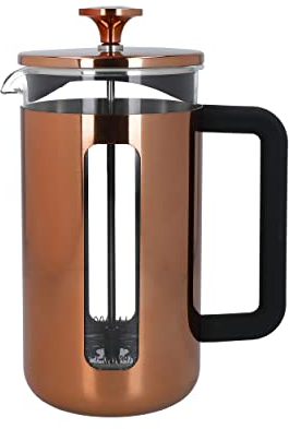 La Cafetière Pisa Cafetera de Acero Inoxidable, Ocho Tazas, Cobre, Estuche de Regalo