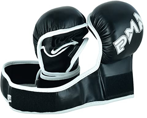 Guanti per bambini MMA Elite Safety Grappling da 198,4 g, colore: Nero/Bianco