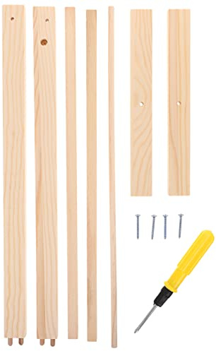NUOBESTY Holz Kleiderständer Für Puppen 40 cm Puppenkleiderhalter Aufbewahrung Zubehör Für Kinderzimmer Ordnung Und Präsentation