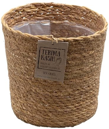 Bloomique - Korb Gaby - Seegras - Terami Kasih - Topf 21 cm - Höhe 22 cm