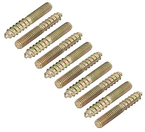 METALLIXITY 15Stk Beidseitige Schrauben M6x40mm Stockschraube Selbstbohrende für Reparatur