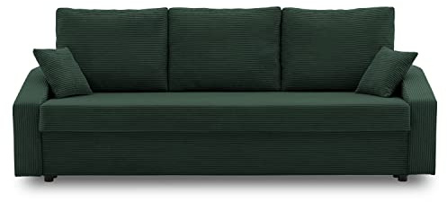 Couch Dorma mit schlaffunktion, einfacher Aufbau, modernes Design, polstermöbel. Schlafcouch zum Wohnzimmer. Widerstandsfähiges, Minimalistisches Design (POSO 014)