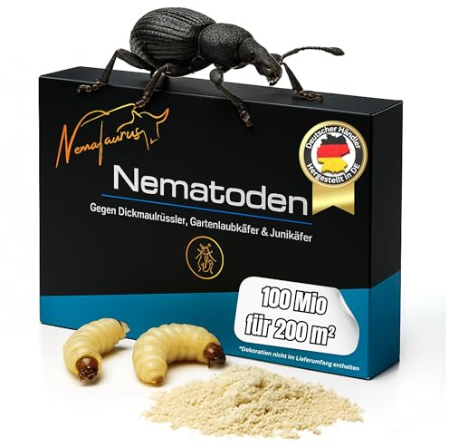 Nematoden gegen Dickmaulrüssler Larven biologische Schädlingsbekämpfung bei Larven und Engerlingen schädlicher Käfer (100 mio für 200 m²)