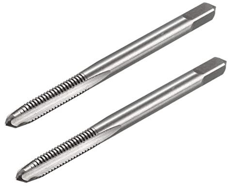 TOP-VIGOR 2Pcs M4 x 0.7mm Straight Flute Screw Thread Tap, HSS Thread Milling Tap with H2 Tolerance 3 Straight Flutes Metric Machine Tap