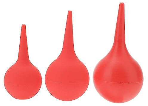 FRCOLOR 6 Piezas exprimir limpiador bulbo de del oído bulbo de succión del oído limpiador de oídos limpieza de oídos de bulbo de oído soplador de goma bola que sopla suciedad