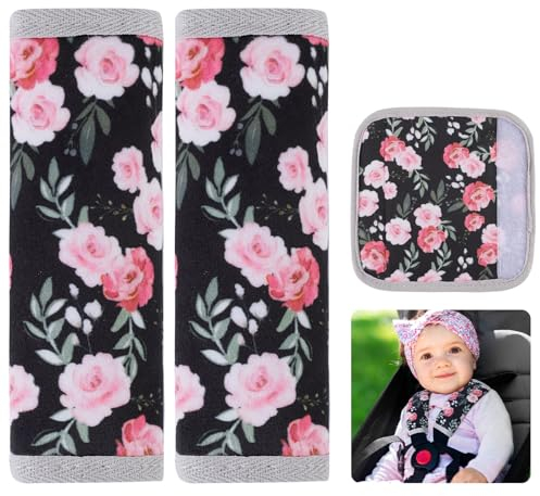 MHJY Baby Gurtpolster Kinder Auto 2 Stück Gurtschoner Mädchen Sicherheitsgurt Polster Universelle Autogurt Polster Jungen Gurtschutz für Kindersitz Babyschale, Kinderwagen, Buggy & Autositz