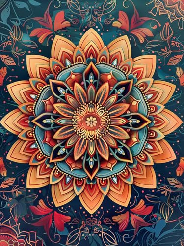 Reofrey Diamond Painting Zubehör Blume, DIY Full Dril Landschaft Diamant Painting Bilder Set Diamant Malerei Vollbohrer, Kreuzstich Erwachsene Stickerei Crystal Strass Foto Craft Für Wall Home 30X40cm