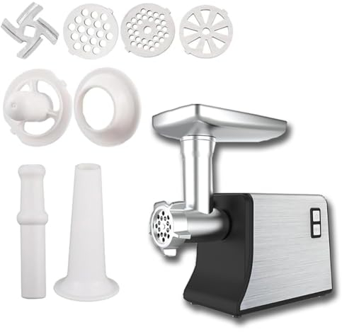 Electric Meat Grinder, 350W Powerful Sausage Stuffer with 3 Different Hole Diameter Cutting Boards and 3 Pounds Of Minced Meat In 1 Minute, Three-stage Spiral Propulsion for Home Commercial Use