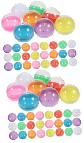 ibasenice Kaugummikugeln 100 Stk -spielzeug Leere Kaugummibehälter Aktivitätspartybälle Spielzeuge Bingo- -ersatz Reinigungstabletten Kaffeevollautomaten Tombola-bälle Farbige Lotteriekugeln Pp
