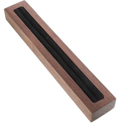 AOKWAWALIY Ringständer Schmuckständer Aus Holz Tablett Mit Samtnieten Schmuckhalter Speicherringanzeige Organizer-einsätze Für Schmuckschubladen Schmuck Tablett Ringschale Hölzern Light Brown
