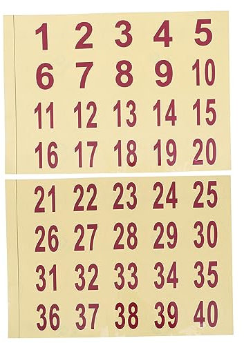 NUOBESTY 3 Sätze Transparente Digitale Aufkleber Zahlenaufkleber Zählen Aufkleber Mit Seriennummer Aufkleber Für Nummernschilder Buchstabenaufkleber Pvc Selbstklebend 2 Blatt * 3