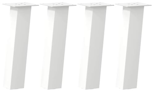 vidaXL Couchtischbeine 4 Stk. Weiß 30 cm Stahl