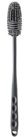 Flaschenbürste,Flaschenbürste Silikon Lang,Silikon-Glasbürste mit langem Griff,Flaschenreiniger BüRste,Flaschenreiniger Bürste,für Brillenbürste,Küchenflaschen(grau)