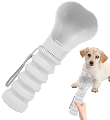 Botella de agua portátil para perros, dispensador de botellas de agua para perros, vasos, dispensador de agua, correa compacta, recipiente para comida para perros