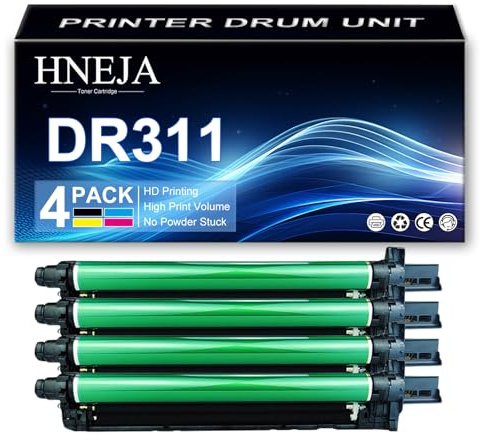 HNEJA unità Tamburo DR311, unità Imaging Compatibile A0XV0RD A0XV0TD per Konica Minolta Bizhub C220 C280 C360 C7722 C7728 Stampante,4 Colors-1 Pack