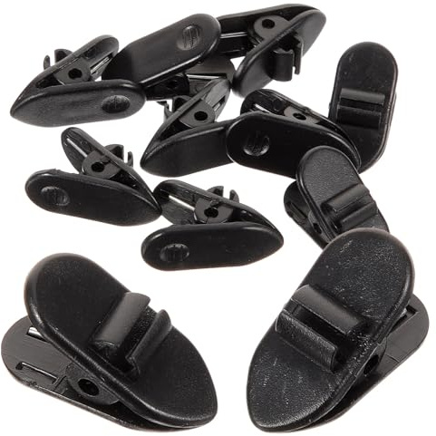 Zerodeko 100 Pezzi Clip di Fissaggio per Auricolari e Microfono Morsetto per Cavo Audio Cuffie in Plastica Resistente Accessori Pratici per Sport Lavoro e Uso Quotidiano