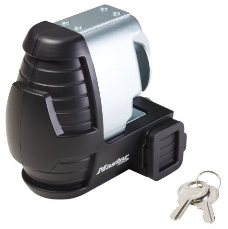 Master Lock 379DAT Anhängerschloss, universelles Kupplungsschloss für Anhänger, Silber, Standardgröße