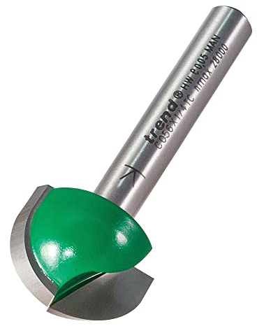 Trend Craftpro Kavettfräs, 1/4 Tum Skaft, 9.5 mm Radie Och 19.1 mm Skärdiameter, Hårdmetallspets (Tct), C056 x 1/4Tc
