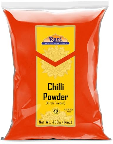 Rani Chilli Powder (Mirchi) Ground Indian Spice 14oz (400g) ~ All Natural | Salt-Free | Vegan | No Colors | Gluten Friendly | NON-GMO | Kosher | Indian Origin