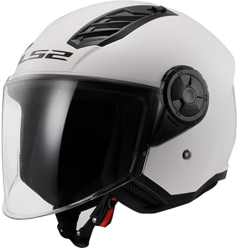 LS2, Jet-Motorradhelm AIRFLOW SOLID White, L
