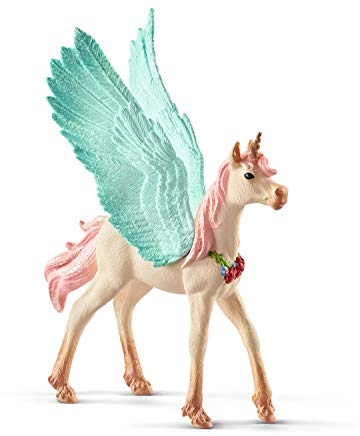 SCHLEICH BAYALA | Schmuckeinhorn-Pegasus 70575 | detailgetreue, Fantastische Figuren | tolles Geschenk für Mädchen und Jungen | wunderschöne Sammelfiguren | Spielfigur ab 5 Jahren | 9 x 3 x 12 cm