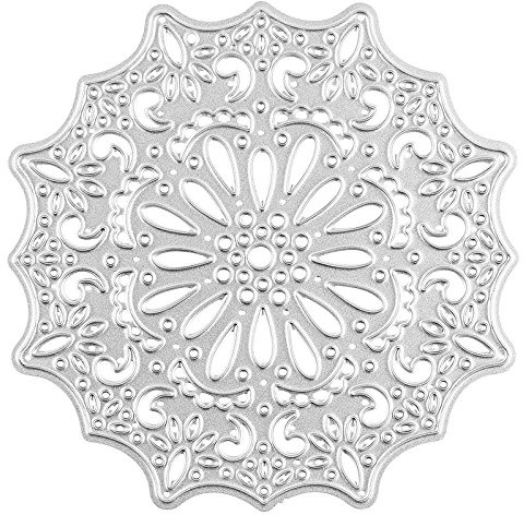 Ideen mit Herz Stanzschablone, Ornament 1, Ø 7,6cm, passend für gängige Stanzmaschinen | Schablone zum Gestalten von Geschenkanhängern, Grußkartenauflegern
