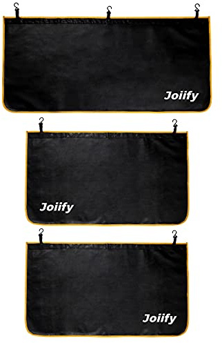 Joiify 3 Pcs Fender Covers for Mechanics, 25 Strong Magnets, Microfiber Leather Car Fender Protector Mats - Size M