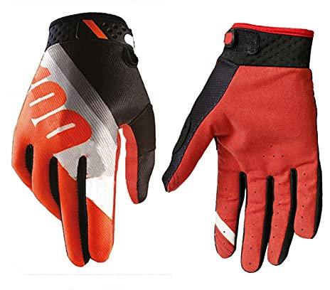 PJRYC Motocross Handschuhe Winter Sporthandschuhe Herren Mountainbike MTB Handschuh Radfahrenhandschuhe Off-Road Fahrradhandschuhe Fahrradzubehör (Color : Red, Größe : S)