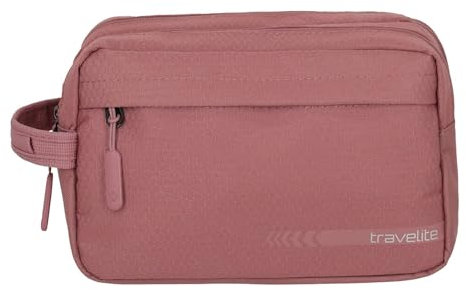 travelite Handgepäck Kosmetiktasche, Gepäck Serie Kick Off: Praktische Kulturtasche für Urlaub und Sport, 26 cm, 5 Liter Rosé