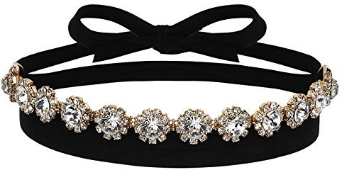 Gualiy Choker Kette Mädchen Lang Kristallblume Halskette Choker Gold Gold Choker Halsketten