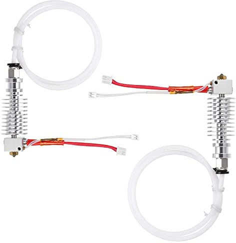 2 Stück 3D Drucker Zubehör für Anycubic i3 Mega | Ersatz Straight-Typ Metall V5 J-Kopf Hotend-Extruder Anycubic Kopf