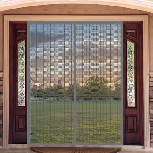 Fliegengitter Für Dachfenster 90 x 230 cm Insektenschutzgitter Kein Bohren Kinderleichte Montage Fenster-Fliegengitter Für Alle Fenster Bis, Grau