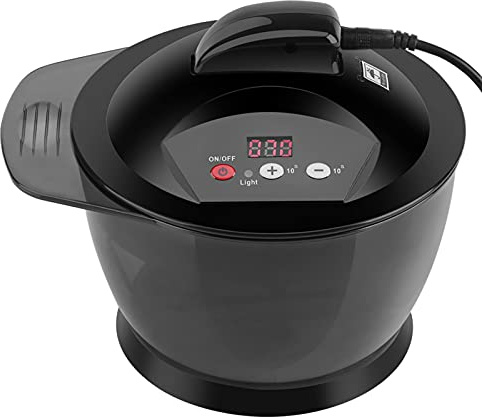 Sluffs Carga USB LCD Pantalla De Tiempo Tinte Para El Cabello Eléctrico Crema Mezclador Automático Tinte Para El Cabello Tazón Para Mezclar Herramienta Mezcladora Para Colorear