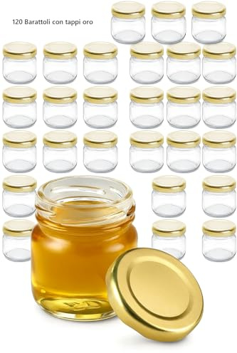mille idee 120 barattoli barattolini in vetro 30 ml miele bomboniere segnaposto contenitori
