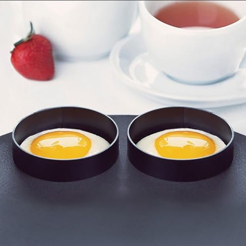 8 Pack Egg for RINGs For Frying, Non Fried Egg for RING, Silicone Egg Frying for RING, Egg Cooking for RINGs Heat-Resistant Pancake for RINGs