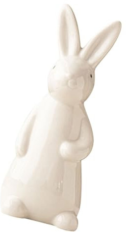 BESPORTBLE Ceramic Bunny Dekofigur Für Tisch Fotografie Mittleres Weißes Keramik- Als Fröhliche Frühlings Osterdekoration Für Wohnzimmer Schlafzimmer Einzugsgeschenke