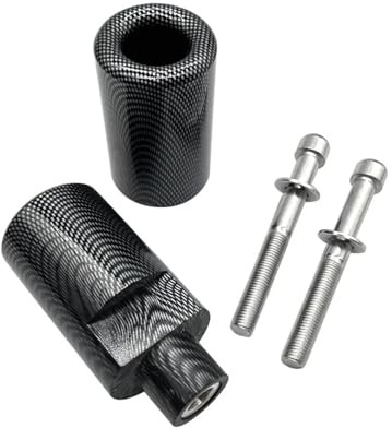 Pare-Chocs Curseurs Cadre Moto sans Découpe, Protection Contre Chutes Collisions pour Suzuki GSXR-600 GSXR600 GSXR 750 GSX-R750 GSXR 600 2004-2005 Crash Bars Protecteur(Carbon)