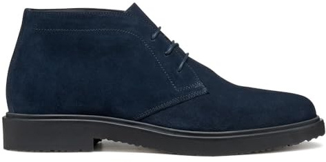 Geox Stivali da uomo U MASSIMIANO alla caviglia, colore blu navy, 42 EU, blu navy, 42 EU