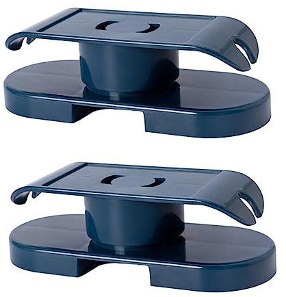 Angoily 2pcs Strip Fixator Self-adhesive Cable Holder Wall-mounted Socket Organizer for Office Desktop Use Plastic Material